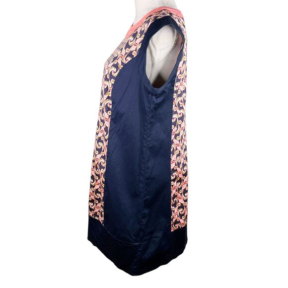 The Webster Miami Target Shift Dress 14 Sleeveless Lightweight Navy Coral - Picture 11 of 14